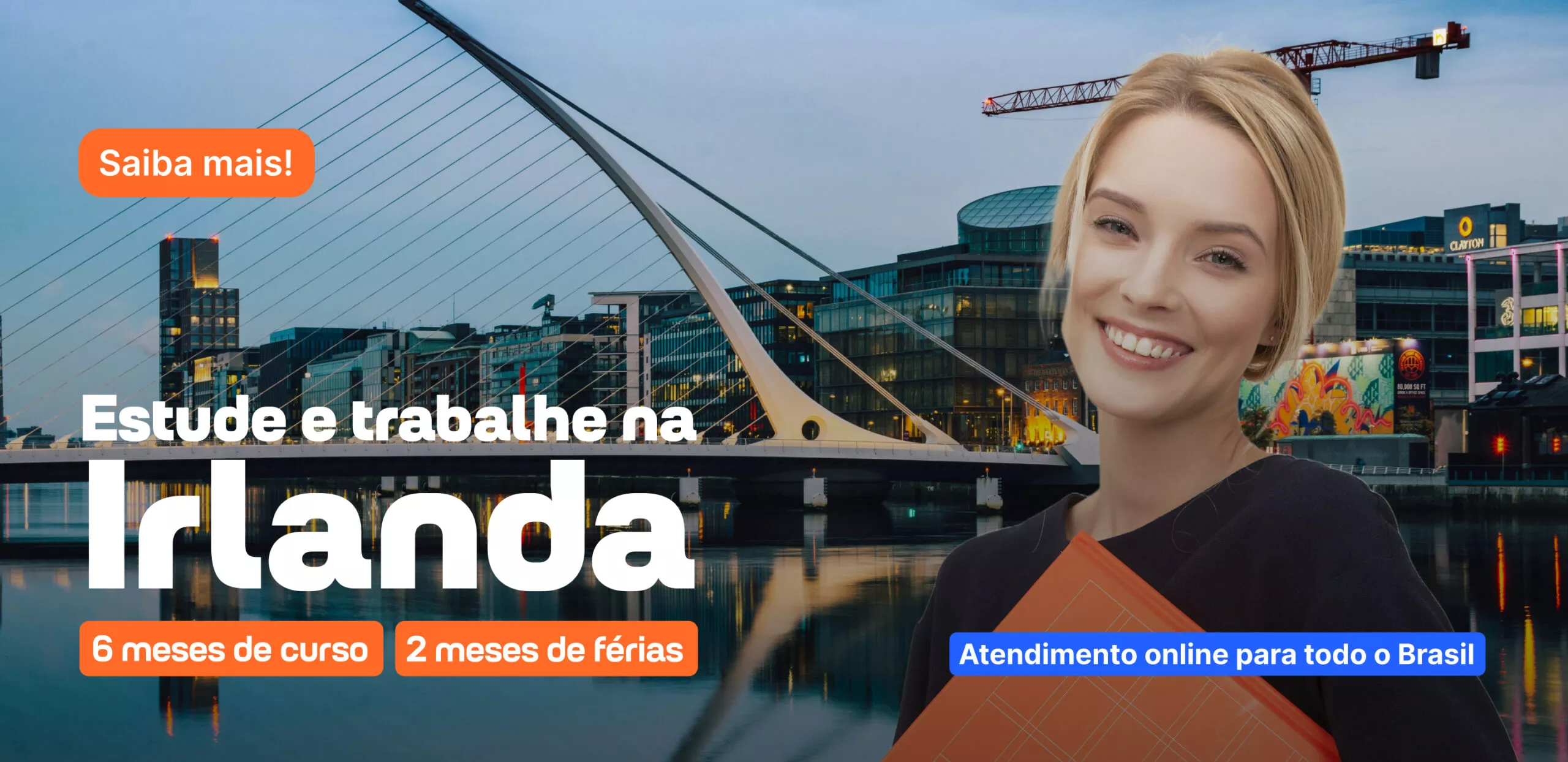 Campanha estude e trabalhe na Irlanda